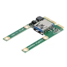 ФОТО un2f mini pci-e to usb 3.0 adapter card pci express pci-e to usb 3.0 expansion card computer components add on cards for laptop
