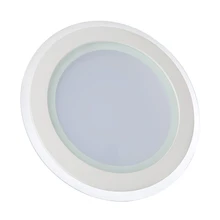 DONWEI 6 Вт 12 Вт 18 Вт 24 Вт квадратный круглый светодиодный панельный светильник Встроенный светодиодный светильник украшения для домашнего интерьера стеклянные потолочные лампы AC85-265V