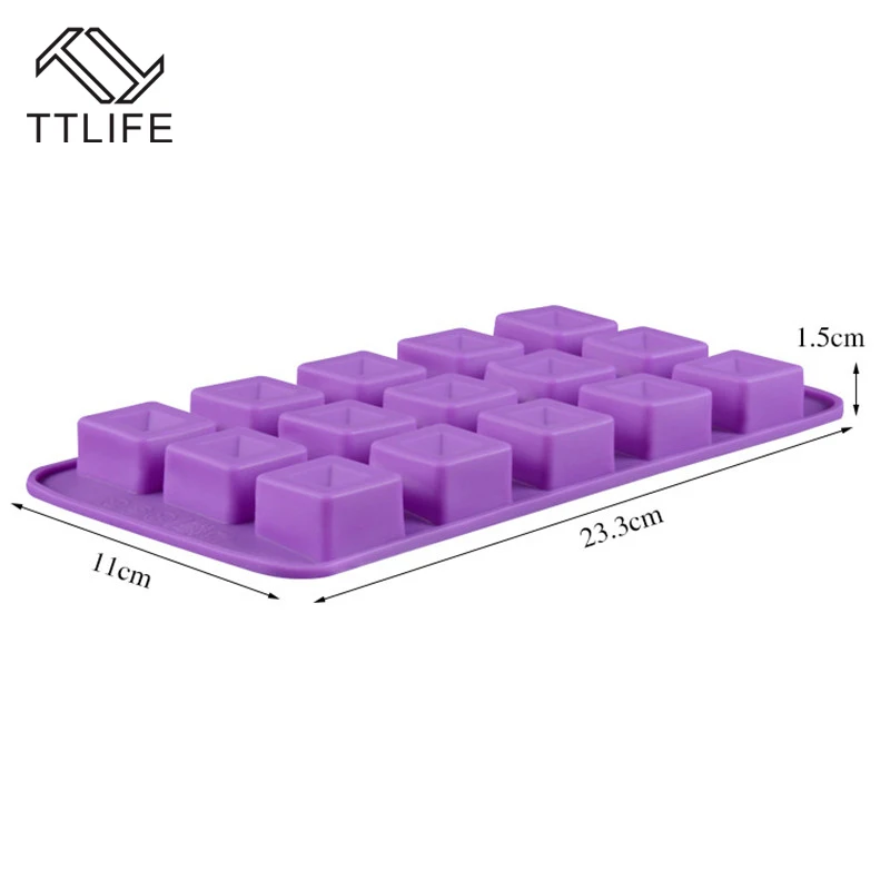 TTLIFE Силиконовый поднос для кубиков льда форма шоколадного печенья помадка желе