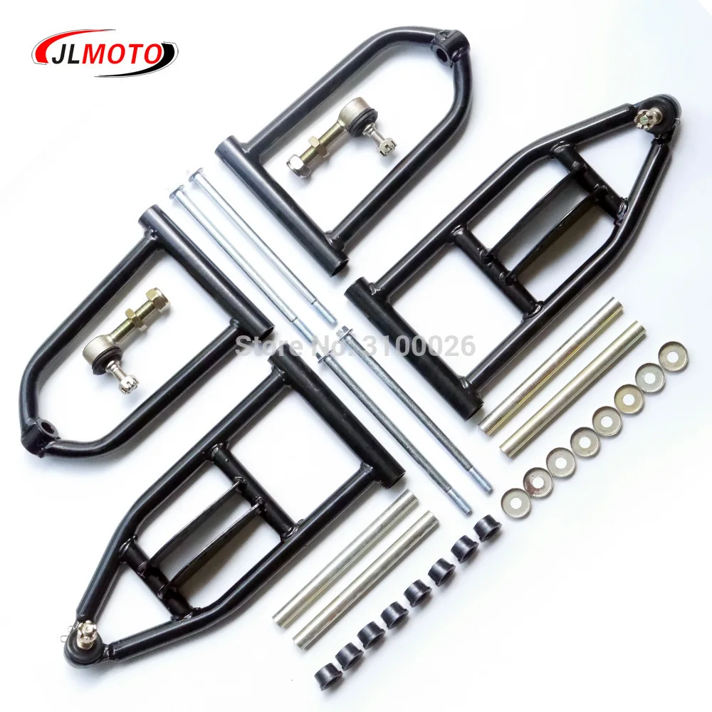 

1Set 340mm Front Suspension Swing Arm Upper/Lower A Arm of DIY 50cc 90cc 110cc 125cc ATV 4 Wheels Quad Bike Buggy Go Kart Parts