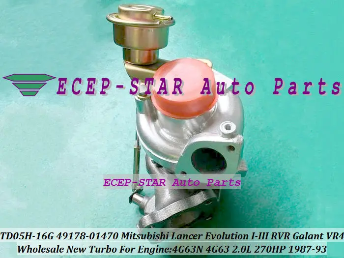 TD05-16G 49178-01470 4917801470 MR239345 турбо для Mitsubishi Lancer Evolution I II III RVR Galant VR4 1987-93 4G63N 2.0L 270HP |