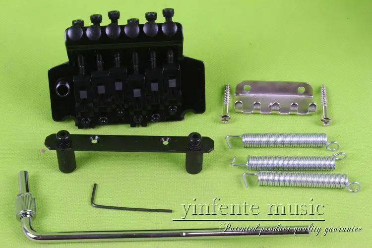 

6 String Electric Guitar Tremolo Bridge Locking System Black Guitar Part BY927