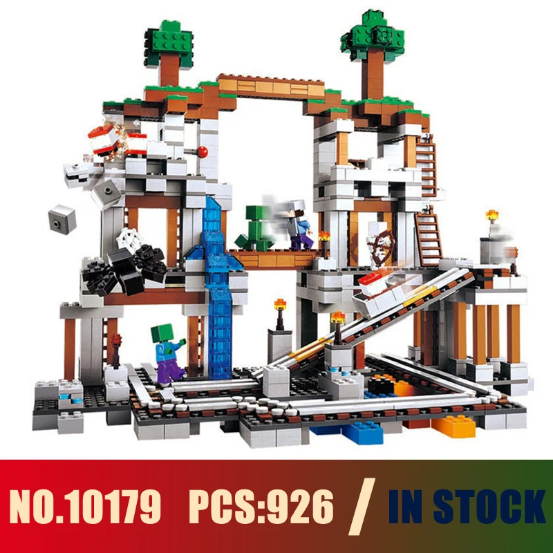 

Models building toy 10179 926PCS My World The Mine Building Blocks Compatible with lego 21118 toys & hobbies
