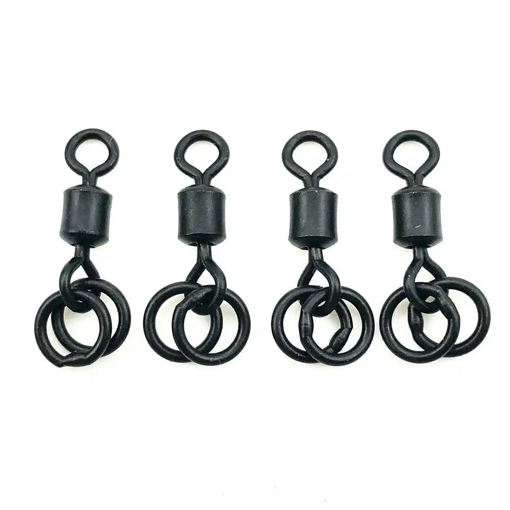 SE Double Ring Swivels Size 8 For Rig Making Carp Fishing Terminal Tackle