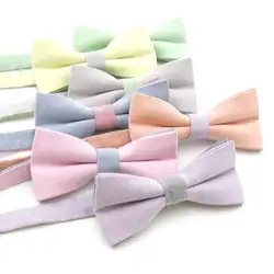 Новая мода конфеты твердые цветные галстуки-бабочки бабочкой свадебные Жених Галстуки для мужчин вечерние бабочка Corbatas Gravata