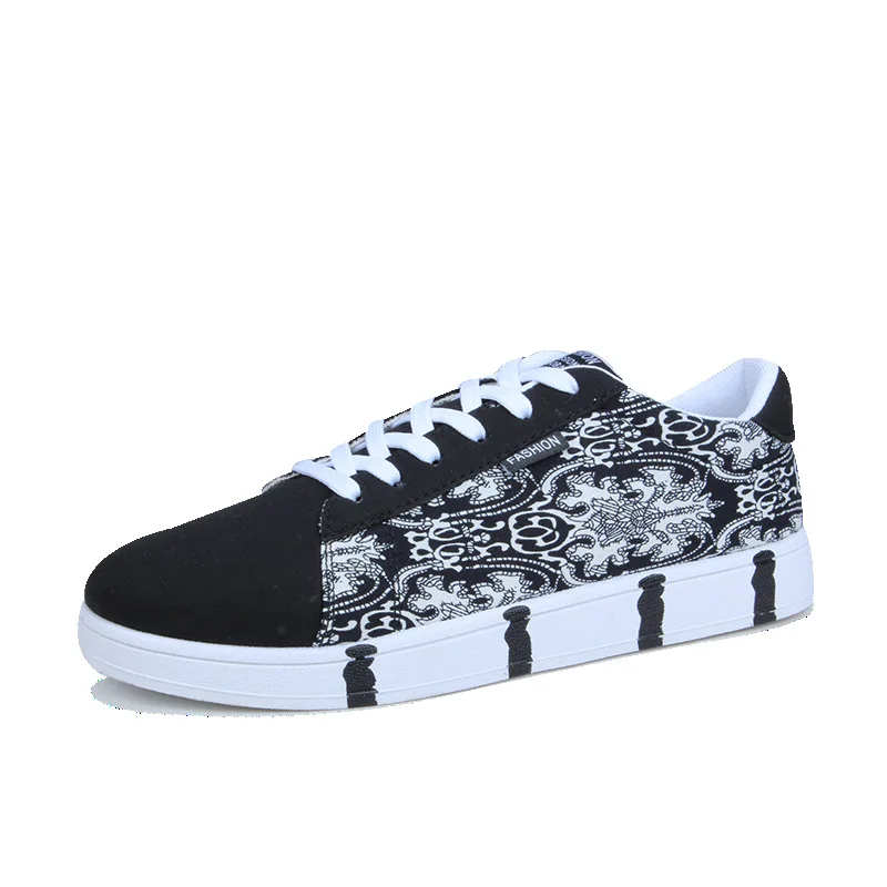 JINBEILEE Fashion Color Matching Skateboarding Shoes Men's Trend Youth Canvas Shoes Tide Shoes Men's Casual Flat Shoes