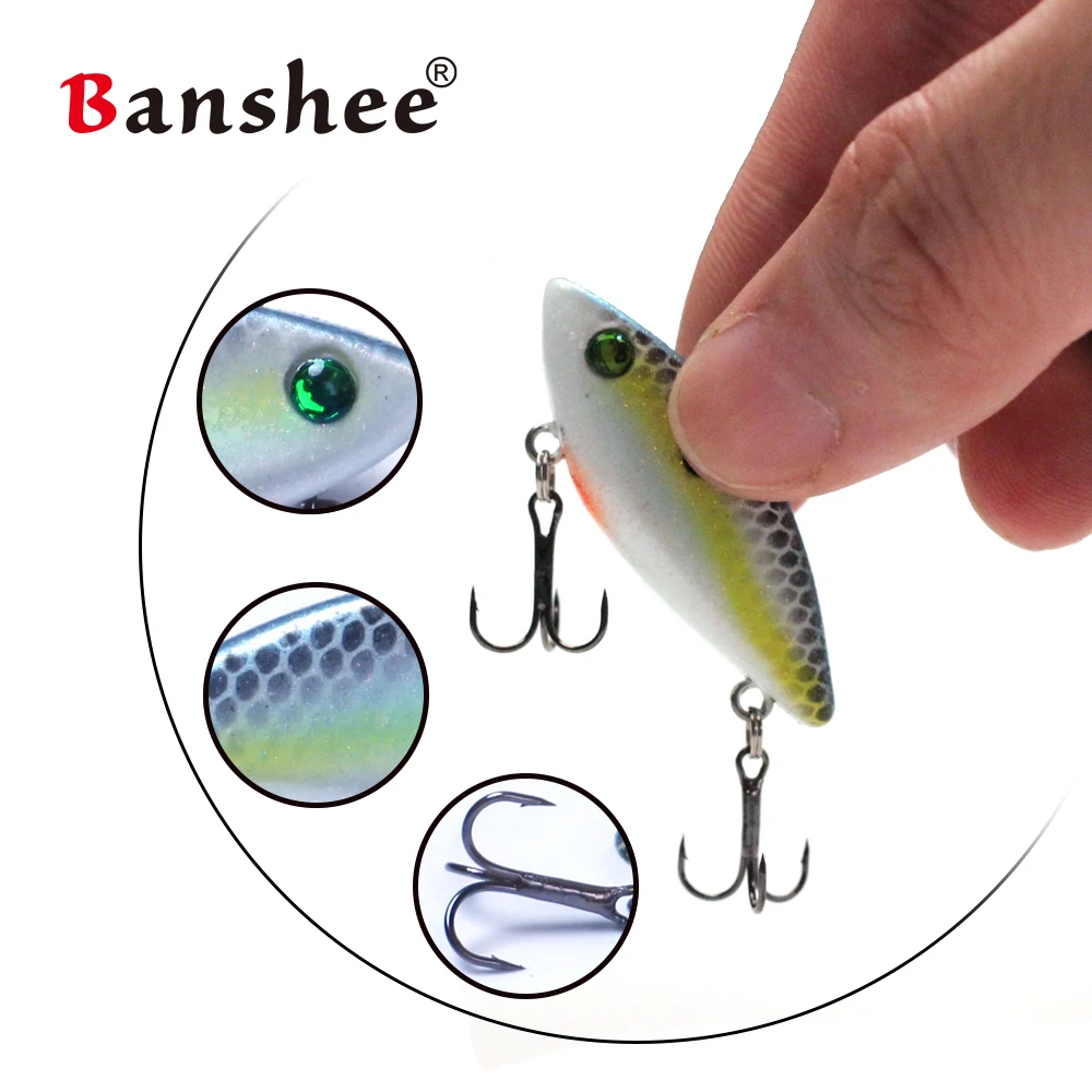 Banshee 6Pcs Lipless Lures Set Wobblers For Perch Pike Rattle Bait