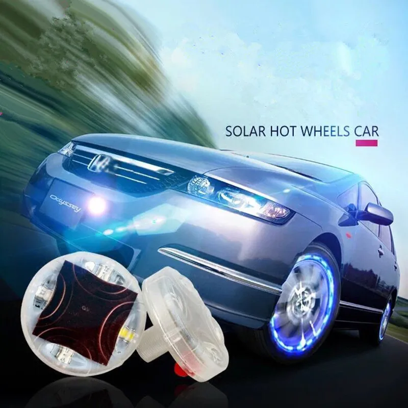 

1Piece Car Accessory Car Wheel Tire Valve Caps Solar Energy LED Light for Honda fit accord crv civic 2006-2012 jazz city hrv