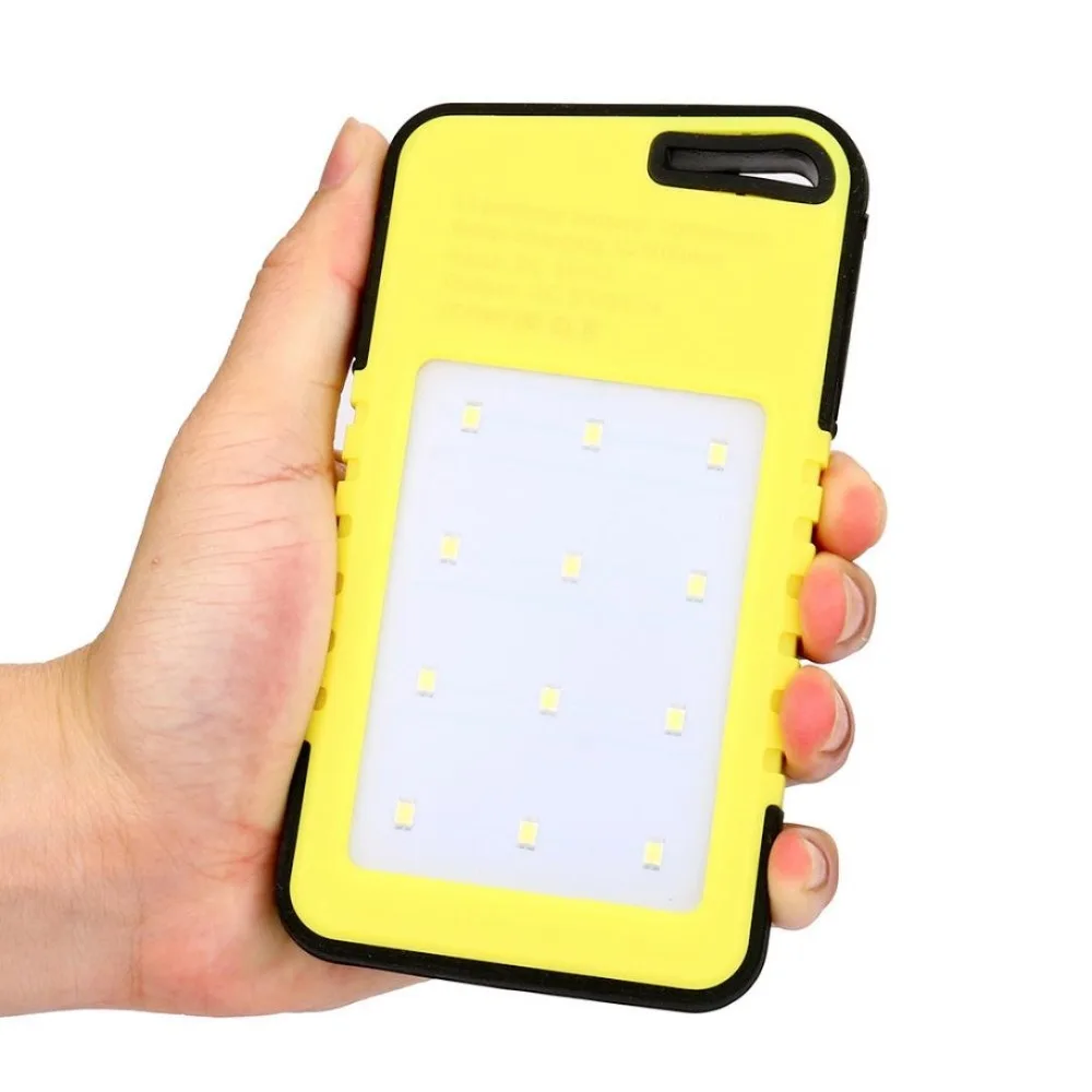 Powerbank 20000mah 18650 Dual USB Водонепроницаемый Солнечный аккумулятор зарядное устройство