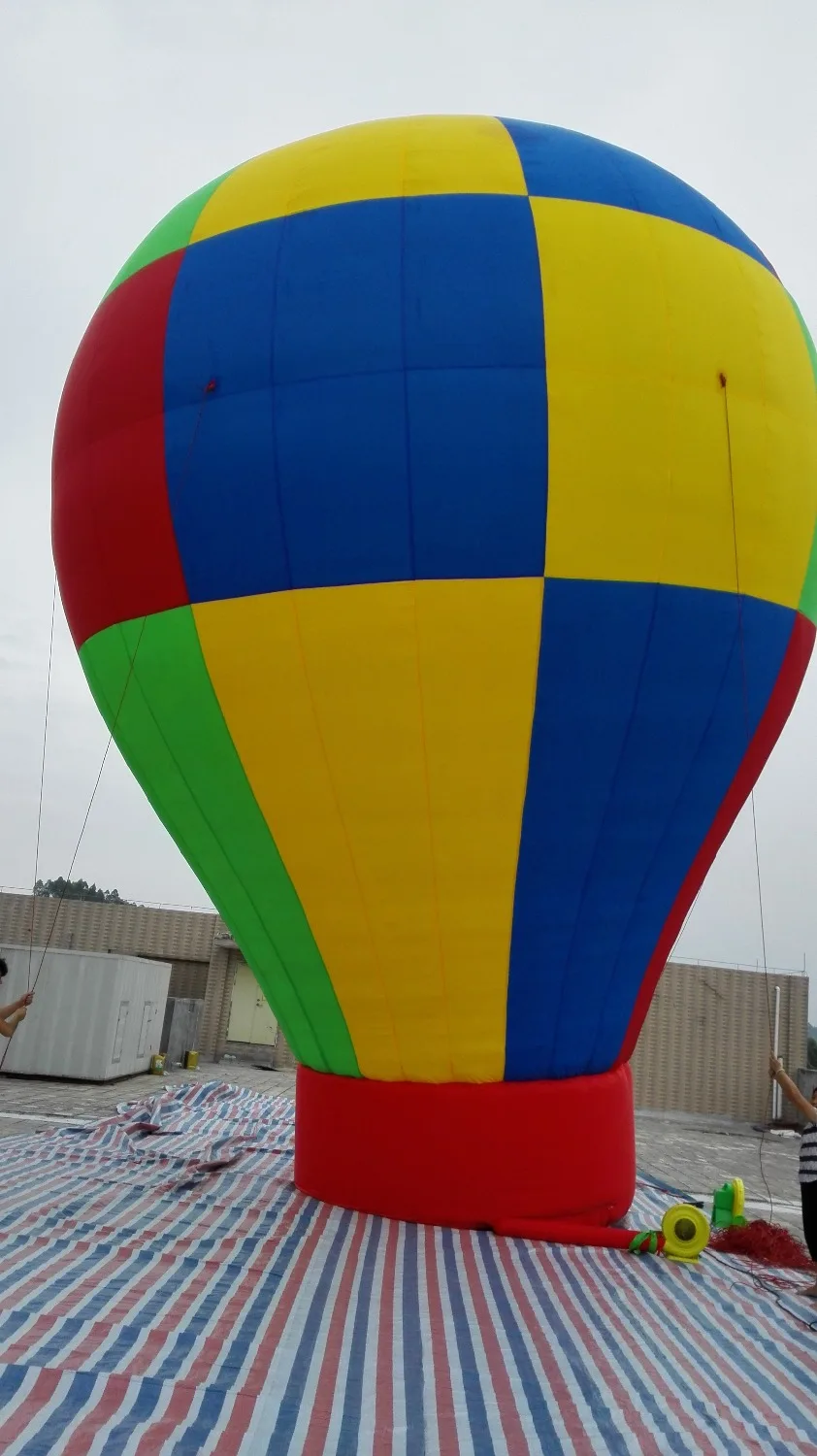 Free shipping 5m big standing inflatable ground balloons sky balloon