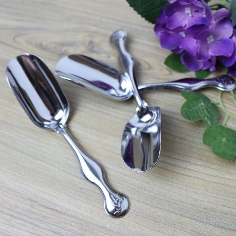 

1Pc Stainless Steel Tea scoops Minimalist Teaspoon Tea Powder Scoop Flower Tea Spoons Kitchen Accessories Tools