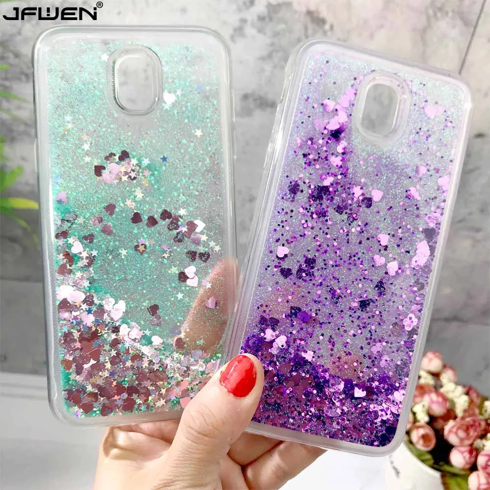 

JFWEN For Samsung Galaxy J3 2017 Case Cover Silicone Soft TPU Clear Transparent Liquid For Coque Samsung J3 2017 Case Eu Version