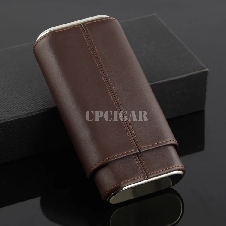 COHIBA портсигар мини коробка с увлажнителем держатель держит 3 сигары коричнево
