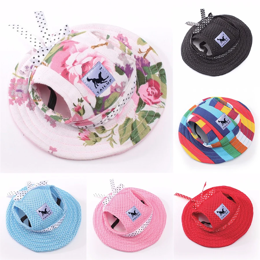 

Lovely Pet Dog Hat Cap With Ear Holes Cat Hat Puppy Dog Sun Hat Summer Princess Hat For Small Dogs Chihuahua Yorkie Pet Supplies