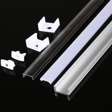 5-10 шт./лот 1 м алюминиевый светодиодный профиль для SMD5050/5630 светодиодный полосы шириной 12 мм светодиодный алюминиевый канальный светодиодный светильник для бара
