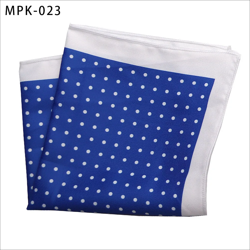 MPK-23 Новинка, модный мужской платок, карманный, квадратный, популярный, 25X25 см, большой, мужской, с узором пейсли, в горошек, нагрудные Платки для свадьбы, мужской костюм - Цвет: MPK-23