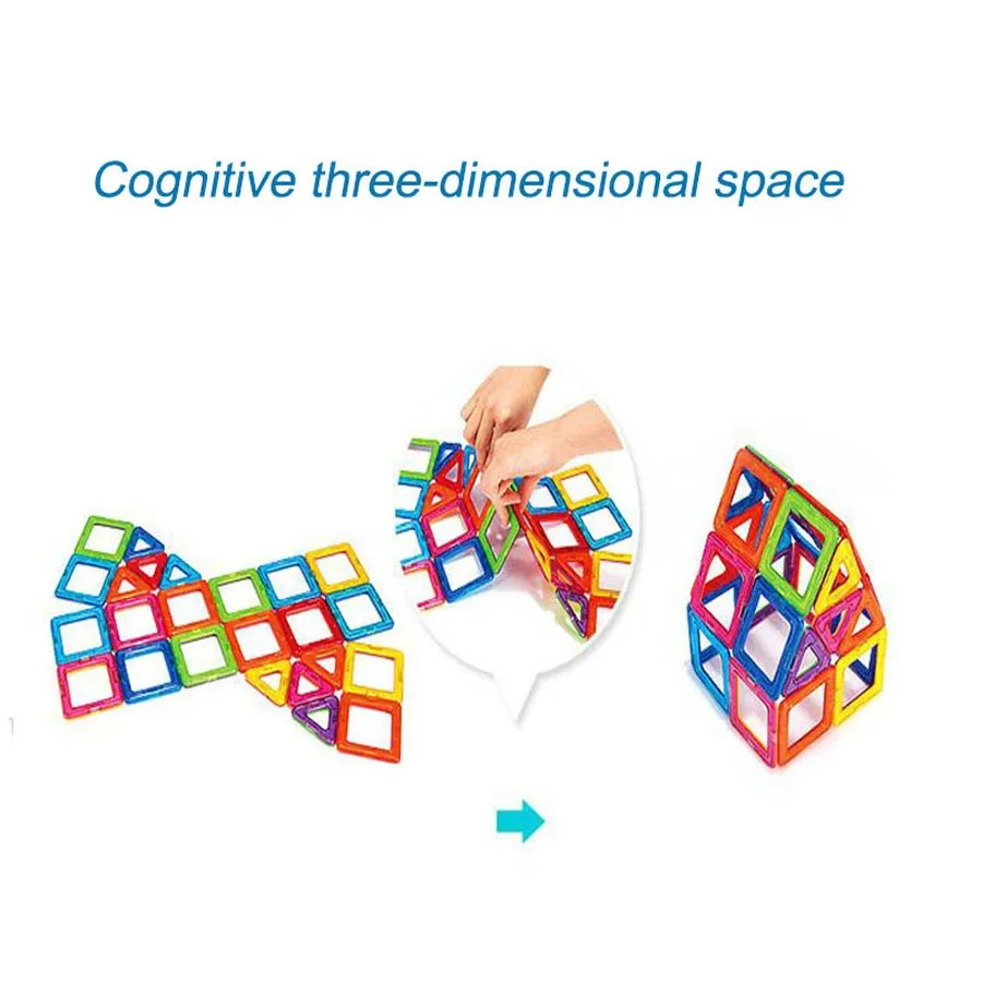 32 шт. магнитные плитки квадратный треугольник многоцветная часть DIY Кирпичи Магнитный дизайнер для детей