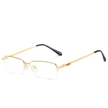 Untralight высокого класса синий свет блокирующие очки для мужчин бизнес Тип половина рамки Оптические очки оправы для очков 8731CJ