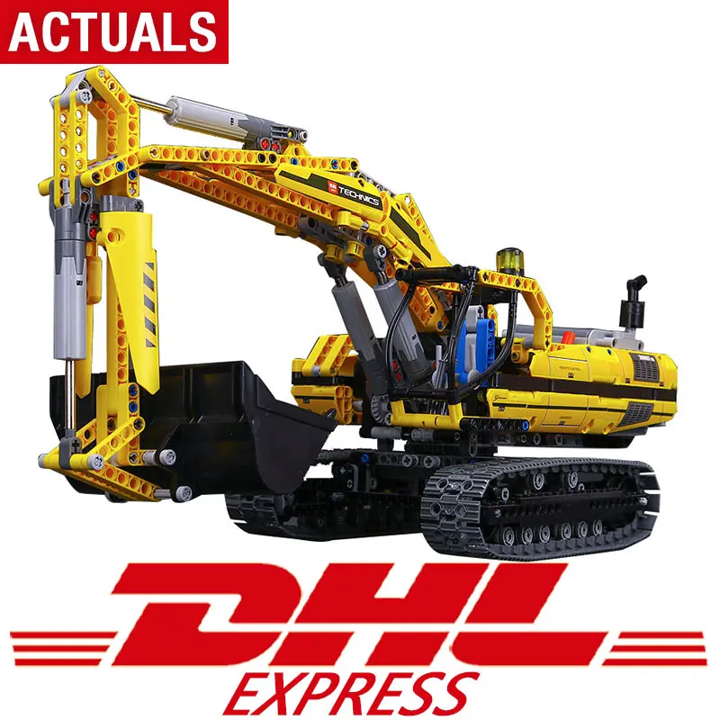 

DHL 20007 In Stock Technic Car Excavator Legoing 8043 Building Kits Blocks Bricks Christmas Gift Kid Toys