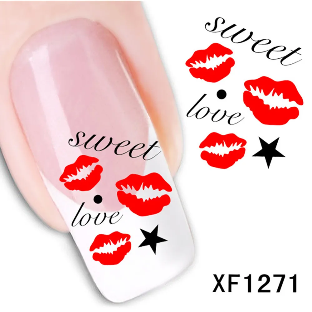 New Fashion Manicure Sticker Nail Sticker Flower Cute Beard Great ...