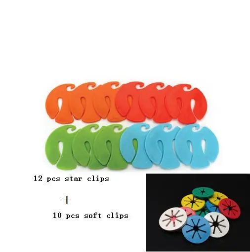

22 PCS SOCK CLIPS Sock Holder Rings Pack of Colorful Sock Organizers Sorters Locks Clips Laundry