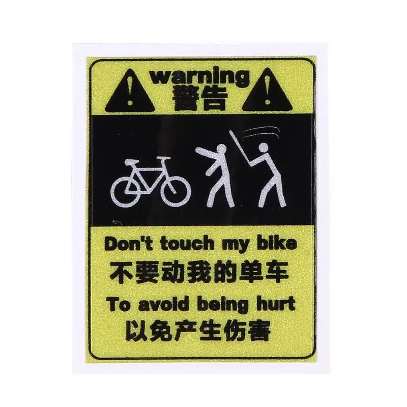 1 шт. велосипедная наклейка для велоспорта Светоотражающая Безопасность 4 типа MTB с фиксированной передачей рамка декоративная наклейка Аксессуары для велосипеда - Цвет: A