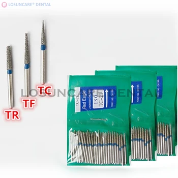 

LOSUNCARE 50pcs Dental Diamond FG High Speed Burs for Polishing Smoothing Dental Polishers