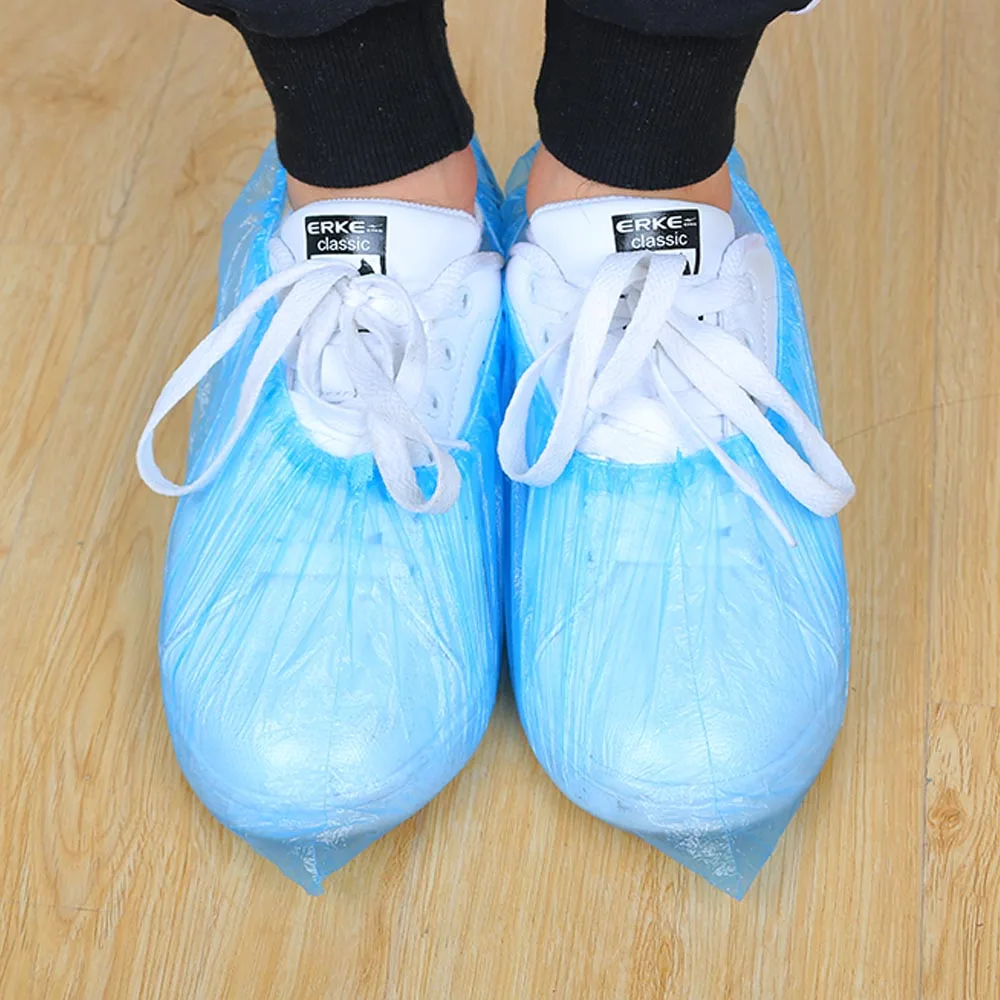 100PCS New Useful Medical Waterproof Boot Covers Plastic Disposable