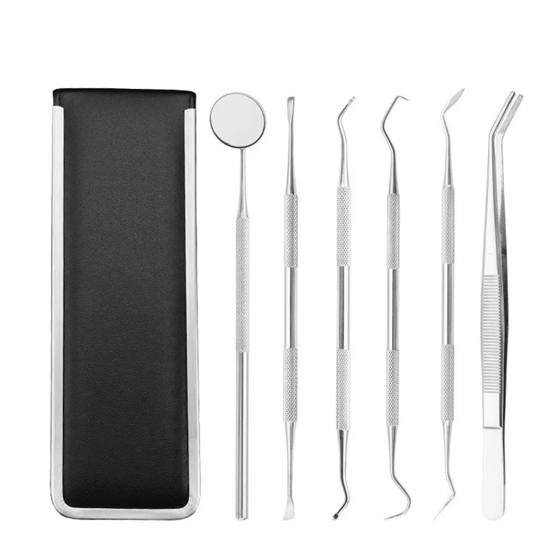6pcs Teeth Scraper Waxing Carving Kit Dental Lab Tools Equipment Oral