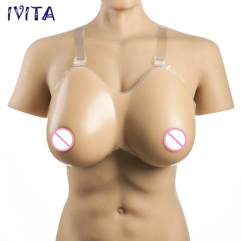 4100g/Pair/Sudan Shoulder Strap Fake Breast Artificial Silicone Breast Forms Fake Breast For Drag Queen Transgender Retail