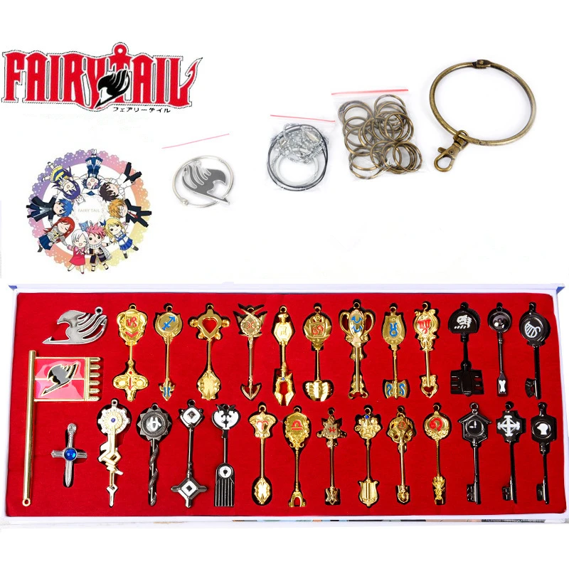 

Anime Fairy Tail Natsu Spirit Figures Natsu Celestial Spirit Magic Keychain Twelve Constellations Keys Zinc Alloy Figure Toys