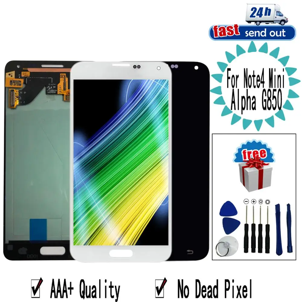 ЖК дисплей AMOLED G850 для SAMSUNG GALAXY NOTE 4 Mini Alpha G850F 7 дюйма сенсорный экран