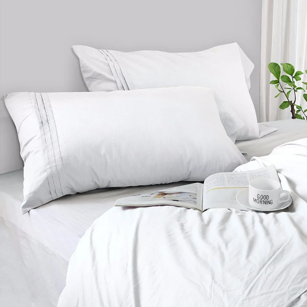 FADFAYPillowcases100Cotton2pcsPillowCases20x36LightBlueSoft