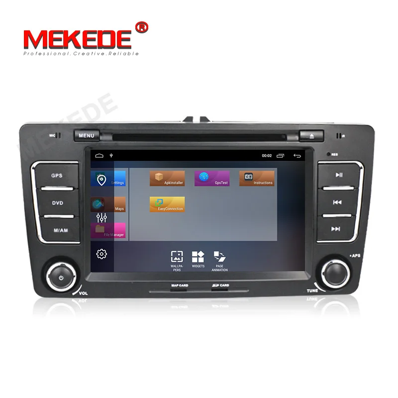 Sale MEKEDE Android9.1 2GB RAM TWO DIN 4Core Car DVD For SKODA Octavia 2009-2013 Octavia2 Octavia A5 Radio Bluetooth DAB+ 2