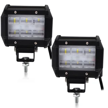 

Safego 3.68 inch 18W Flood LED light bar Driving Fog Lights bulb 4x4 Led Work Light for offroad Truck SUV Driving Lamp 12V 24V