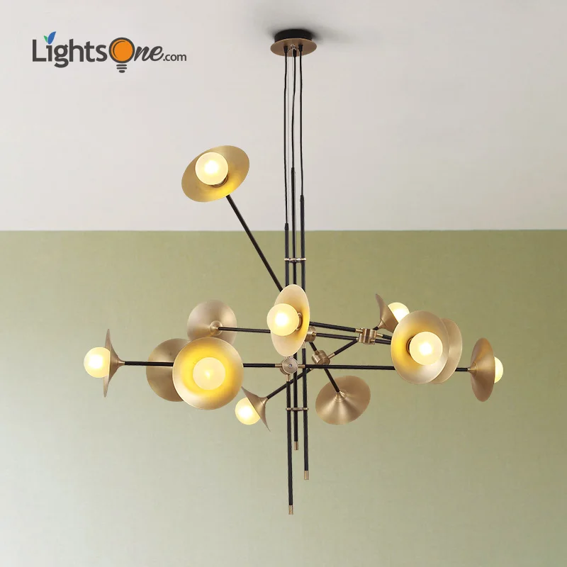 

Nordic post-modern golden personality pendant lamps creative living room restaurant club hotel restaurant pendant light