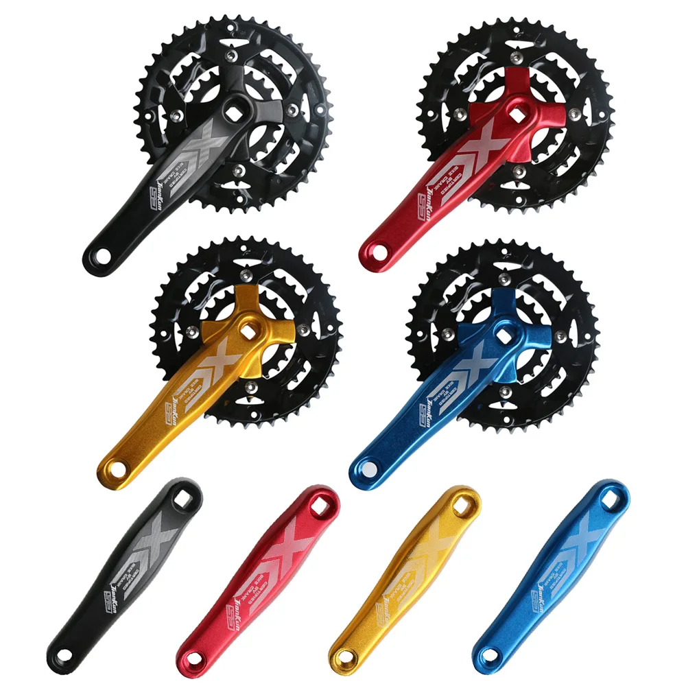 

MTB alloy aluminum 22T 32T 44T crankset refitting disc compatible 7S/8S/9S 170mm crank cycle mountain bike chainring 21S 24S 27S