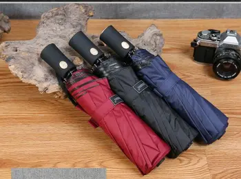 

10k vinyl fully automatic folding business umbrella