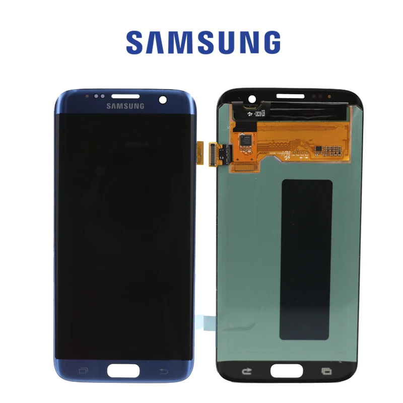 5,5 ''Супер AMOLED lcd с рамкой для SAMSUNG Galaxy s7 edge G935 G935F сенсорный экран дигитайзер дисплей тест