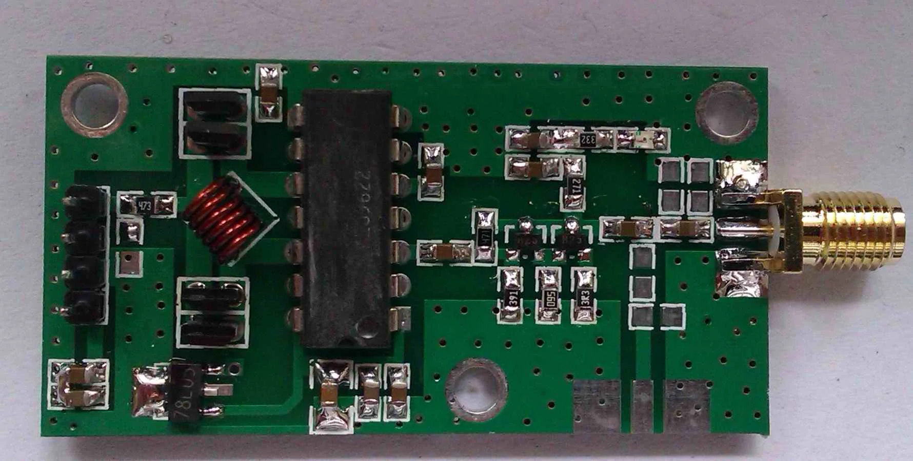 30-70 МГц VCO генератор радиочастотного сигнала, управляемый напряжением, широкополосный генератор сигналов VCO 10dBm