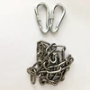 Tree Swing Ropes Hammock Chair Straps Hanging Kit With 2 Carabiners Stainless Steel Chain For Children Swing 2