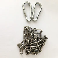 Tree Swing Ropes Hammock Chair Straps Hanging Kit With 2 Carabiners Stainless Steel Chain For Children Swing 2