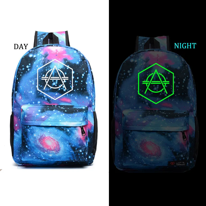 

Don Diablo noctilucous backpack student school bag Daily backpack men women Rucksack