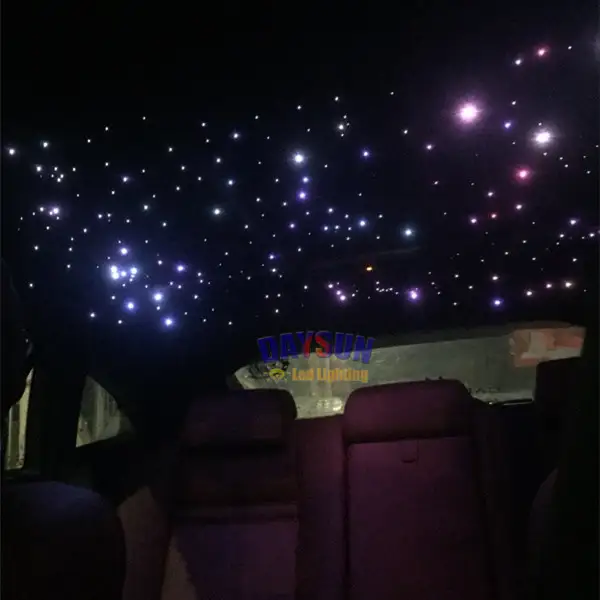 Us 58 06 12 Off New Hot Led Twinkle Ceiling Lights Fiber Optic Star 10w Rgbw Lighting Kit 200pcs 0 75mm 2m Rf Remote For Car Roof Decoration In