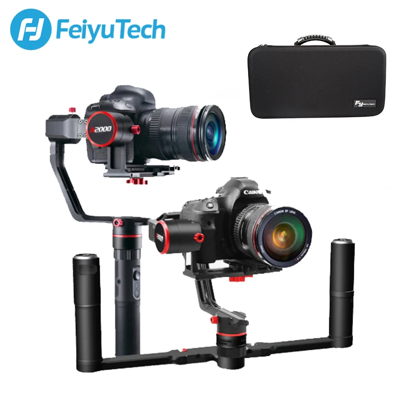 FeiyuTech a2000 3 оси Gimbal стабилизатор для DSLR Камера Ручной ручка для Canon 5D SONY Nikon 2 кг нагрузки с Bluetooth управление