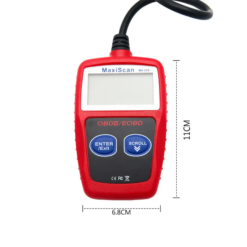 Автомобиль инструмент диагностики OBD2 автомобильной сканера MS309 OBD 2 EOBD лучше ELM327 двигателя инструменты код ошибки чтения сканирования