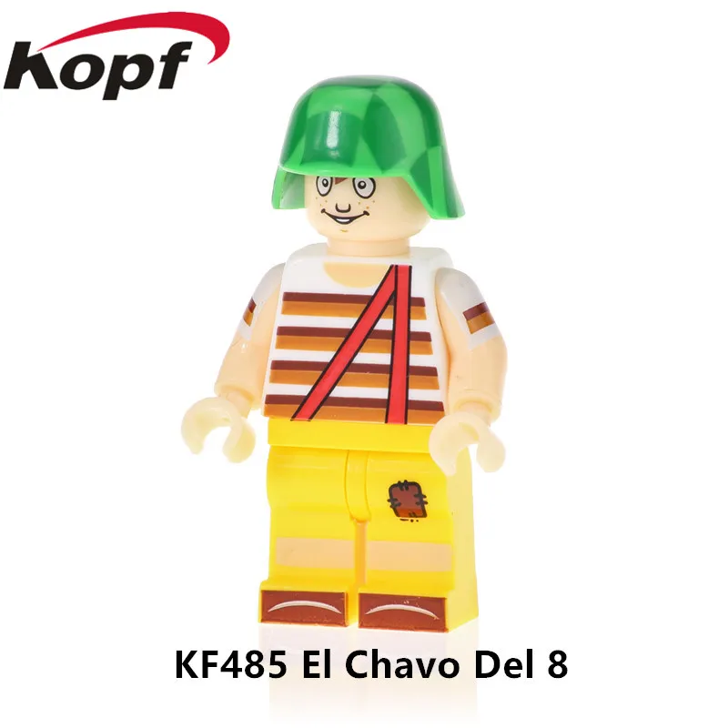 

20Pcs Super Heroes Kahlo Picasso Quico El Chapulin Colorao Frida Del 8 Pablo Willem Building Blocks For Children Gift Toys KF485