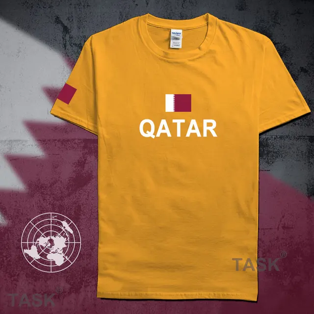 State of Qatar mens t shirts fashion 2017 jersey hip hop nations cotton