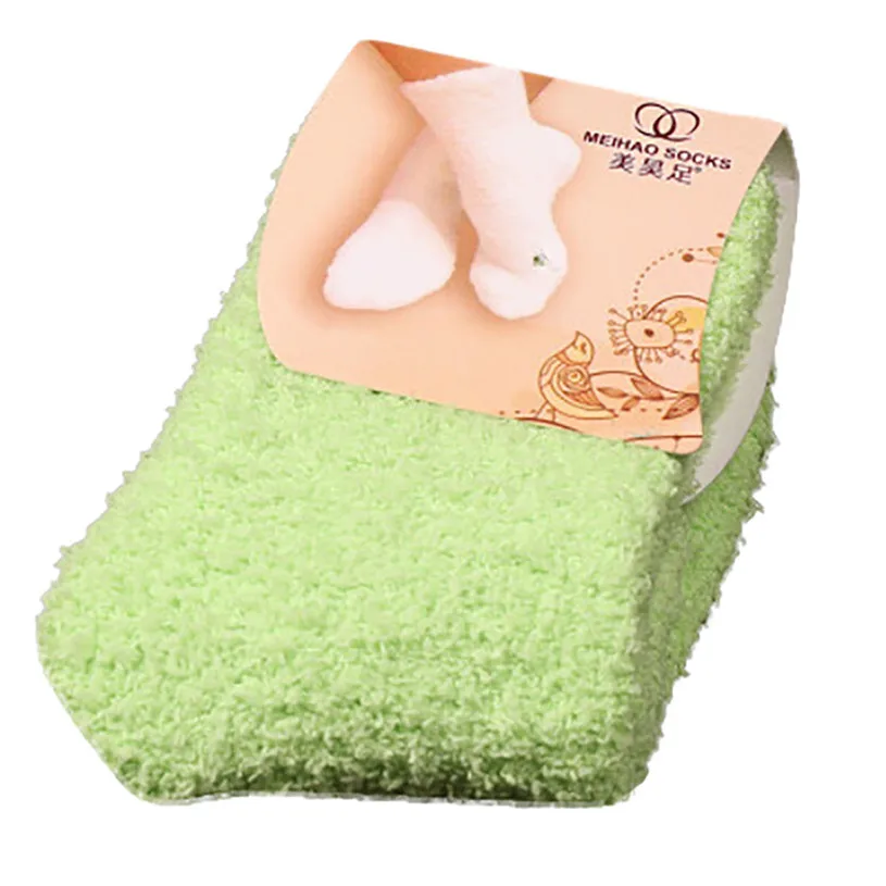 Womail/мягкие домашние носки-тапочки высокого качества для женщин и девочек, которые будут чувствовать себя более теплыми, упакованы в сумку, t515 - Цвет: Серый