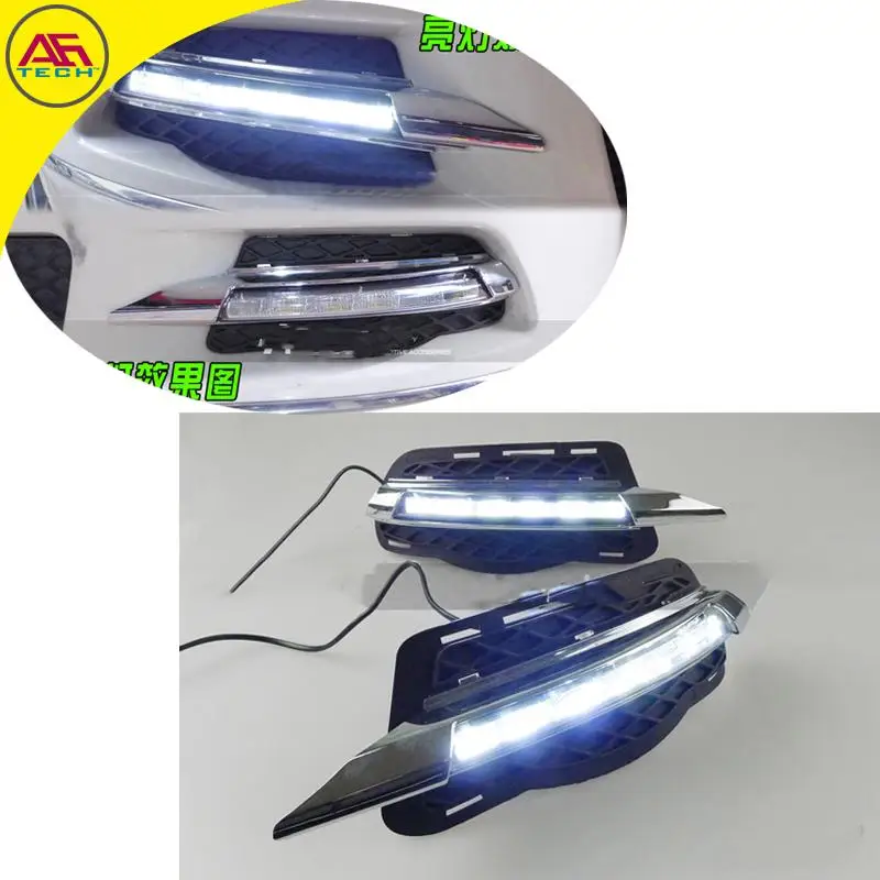 LED DRL car LED daytime running lights front bumper led fog lamps fog